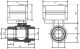 Motoros Golyóscsap 12V DC 1/2" (3 vezeték)